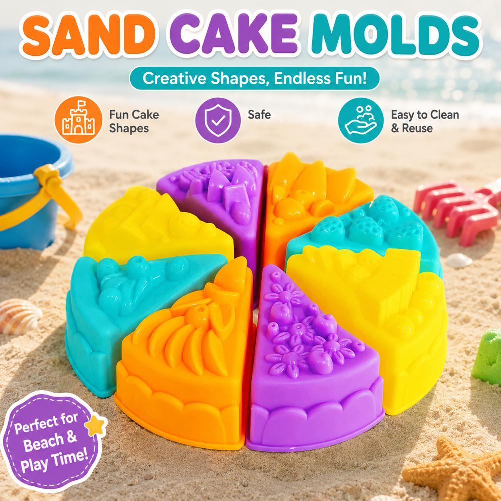 Kinetic Sand Mold - Cake‑Shape Sand‑Mold‑Set Portable Kids Beach‑Sandbox Kinetic‑Sand