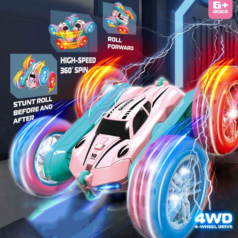Kids Toys Electric - 2.4G RC Stunt Car Electric Remote