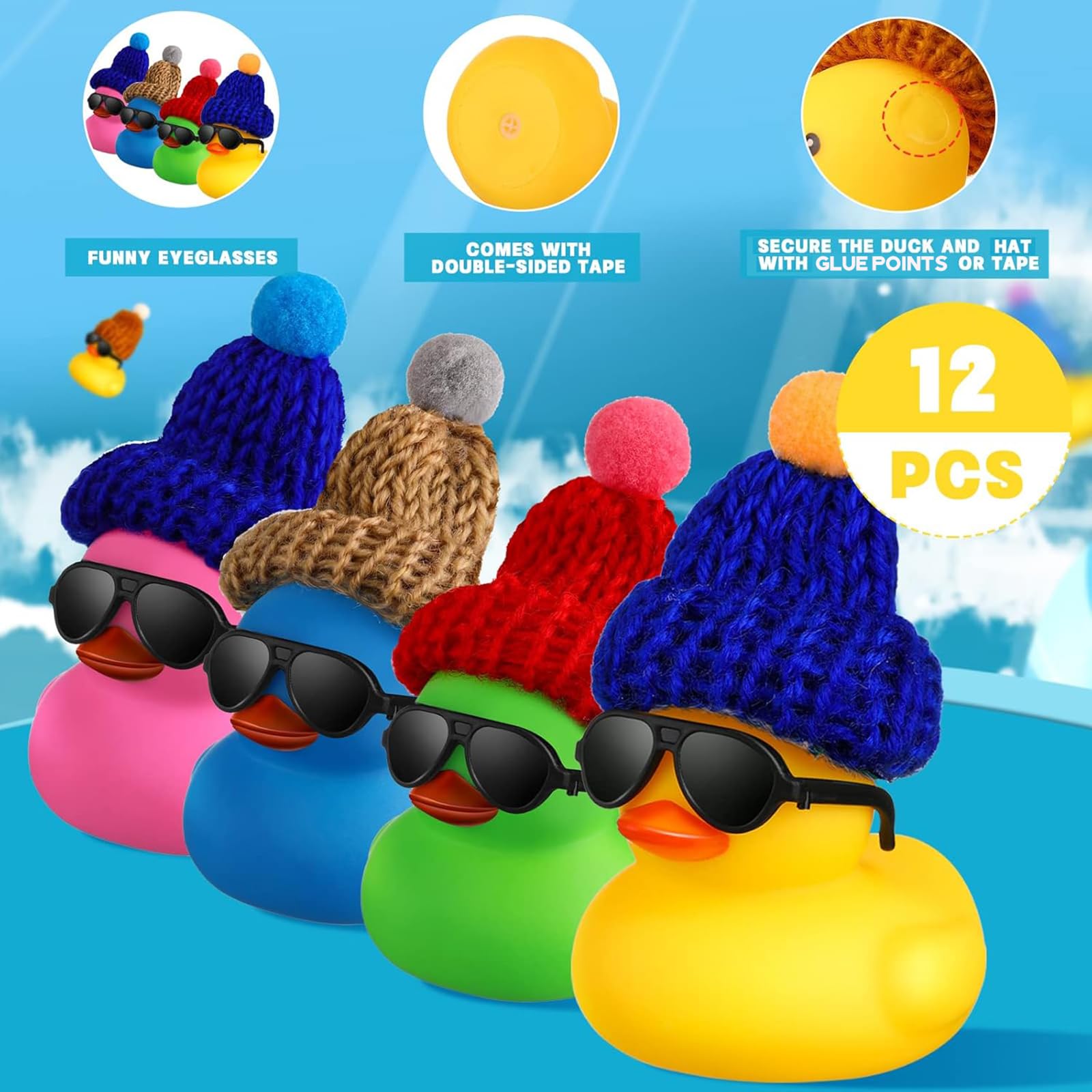 Mini Rubber Ducks with Sunglas - Rubber Duck Bath recension och pris