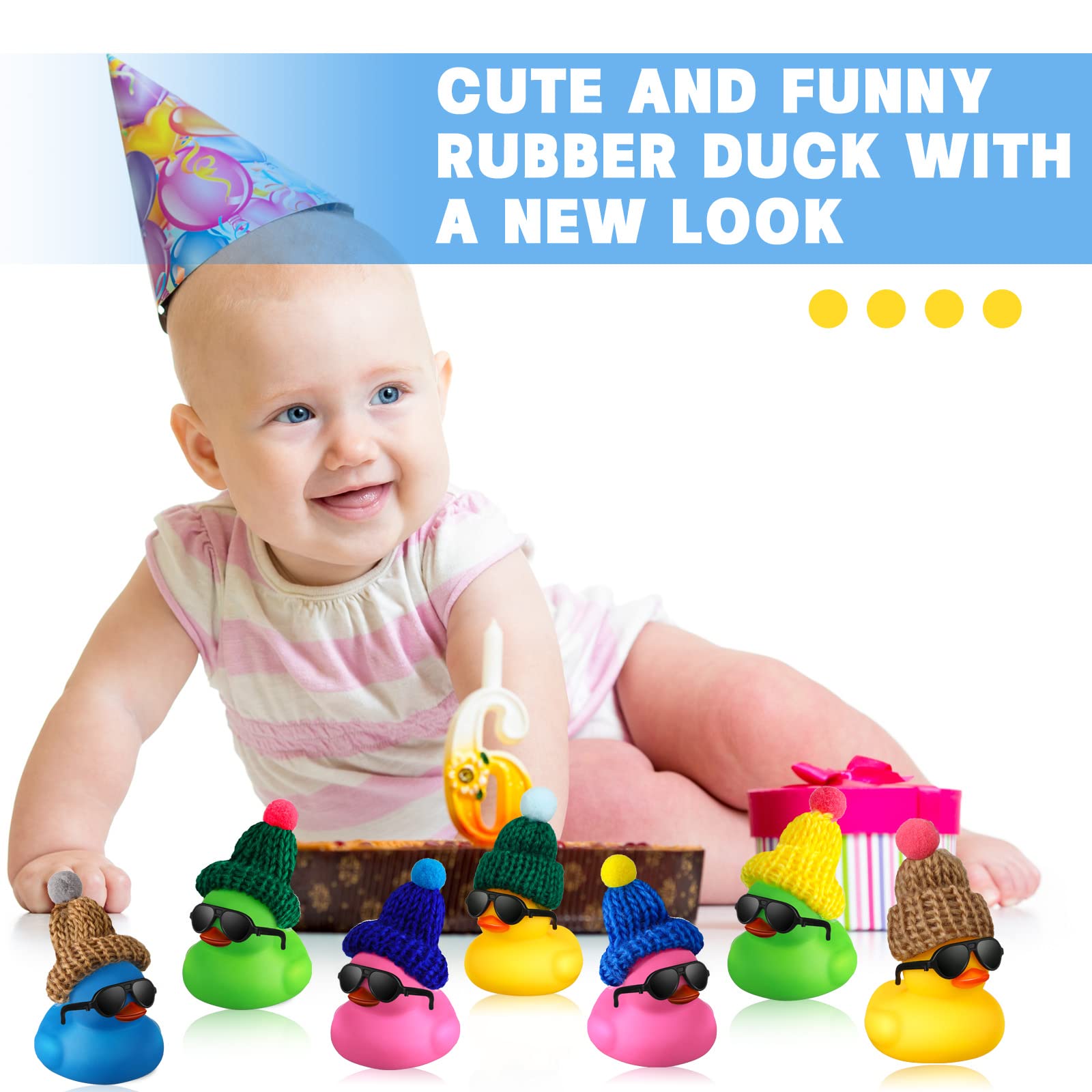 Mini Rubber Ducks with Sunglas - Rubber Duck Bath recension och pris