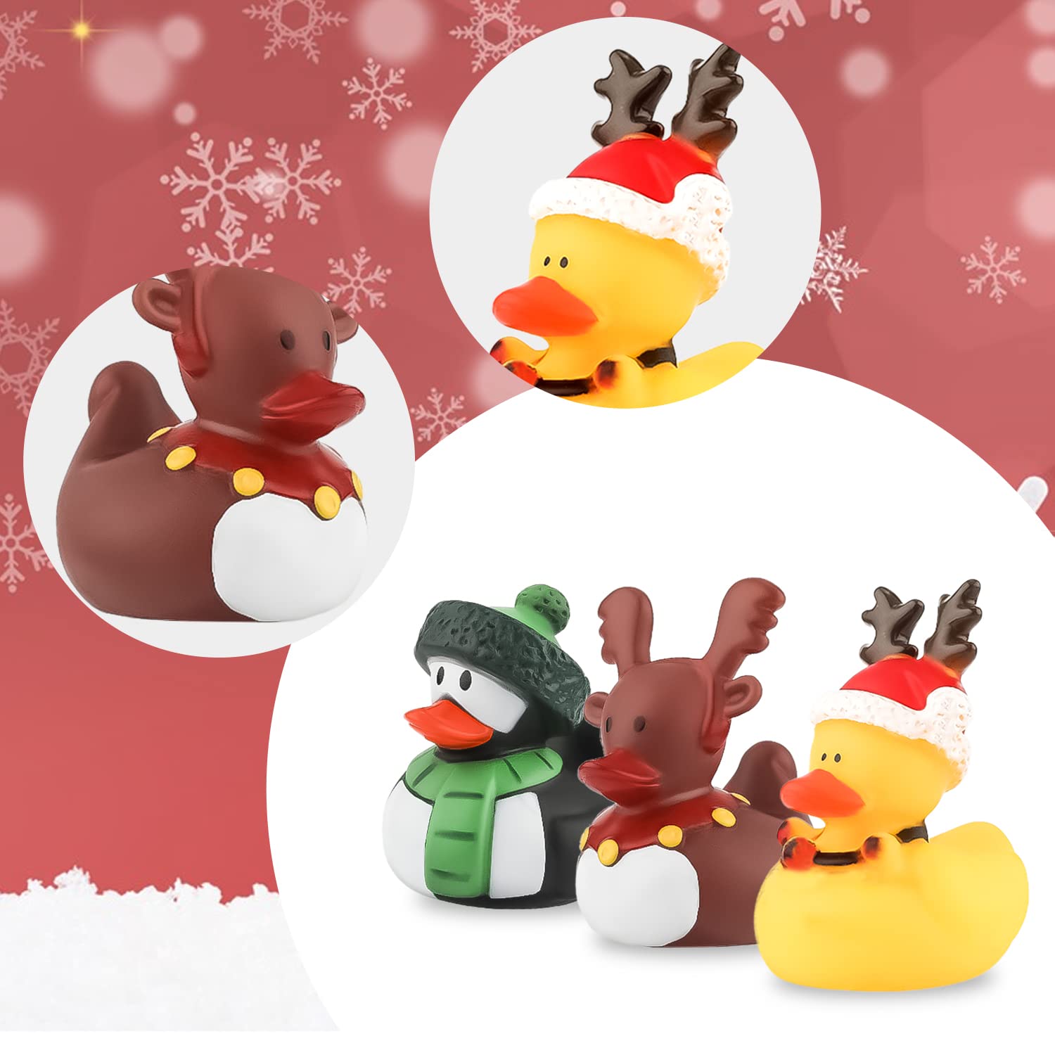 2/6/12PC Christmas Rubber Duck - Rubber Duck Bath recension och pris