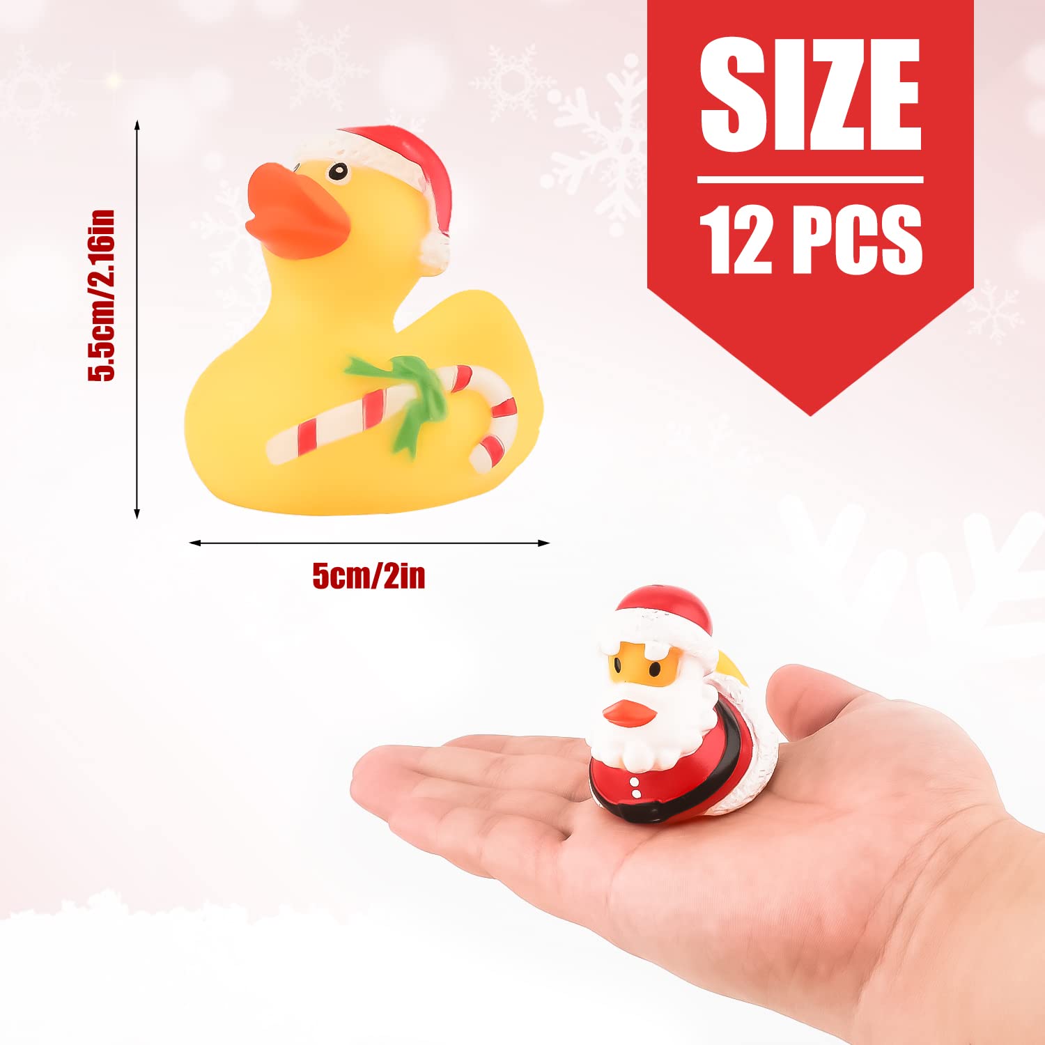 2/6/12PC Christmas Rubber Duck - Rubber Duck Bath recension och pris