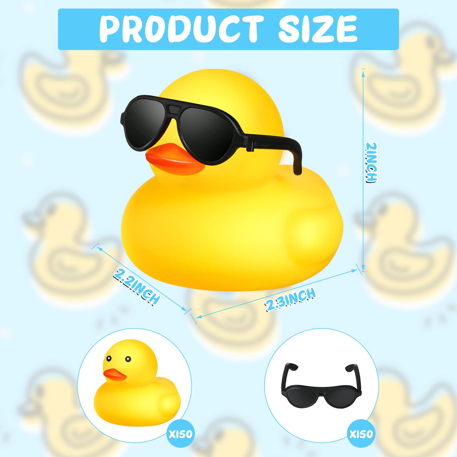 1-100pcs Yellow Mini Rubber Du - Rubber Duck Bath recension och pris