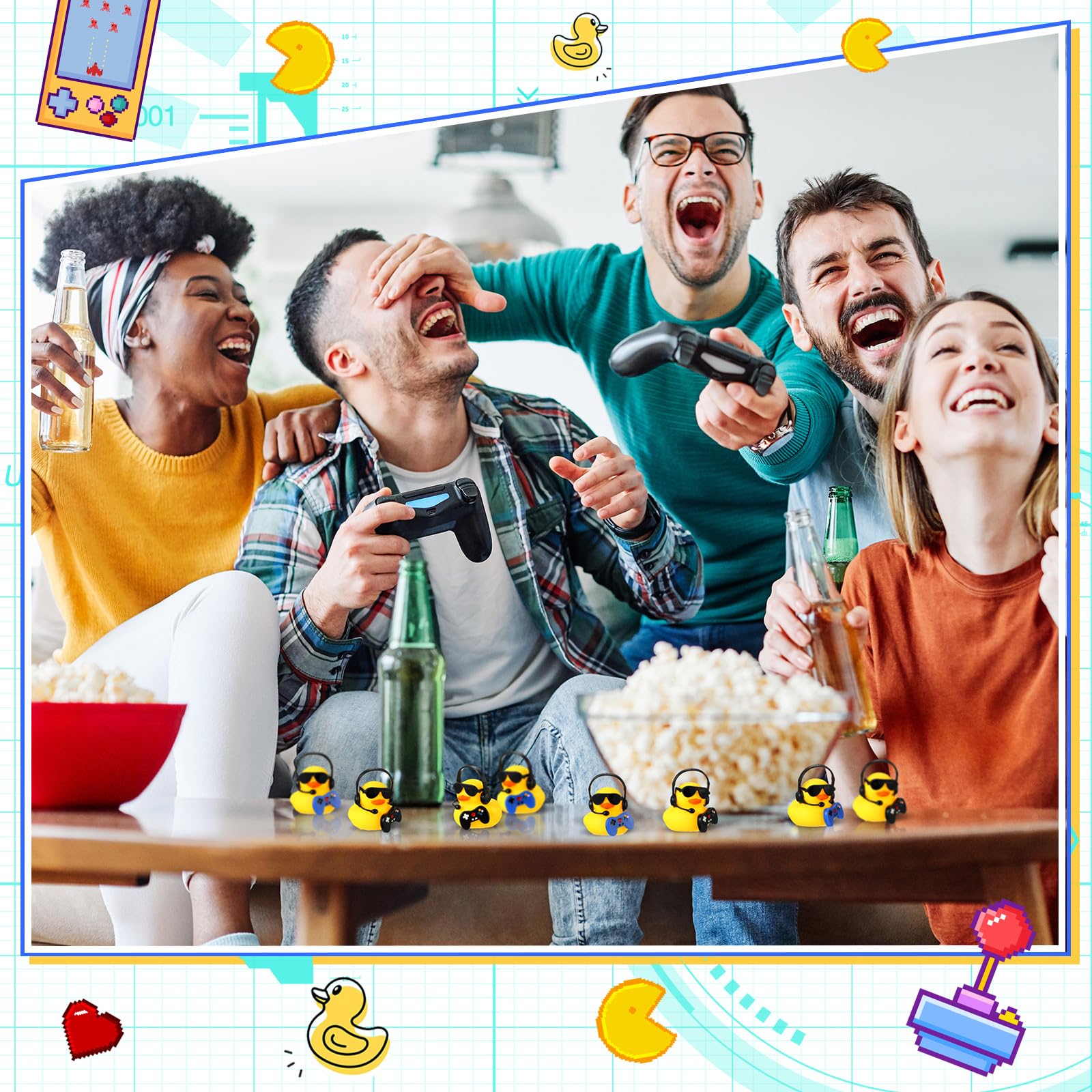 1 Set Video Game Party Favors  - Rubber Duck Bath recension och pris
