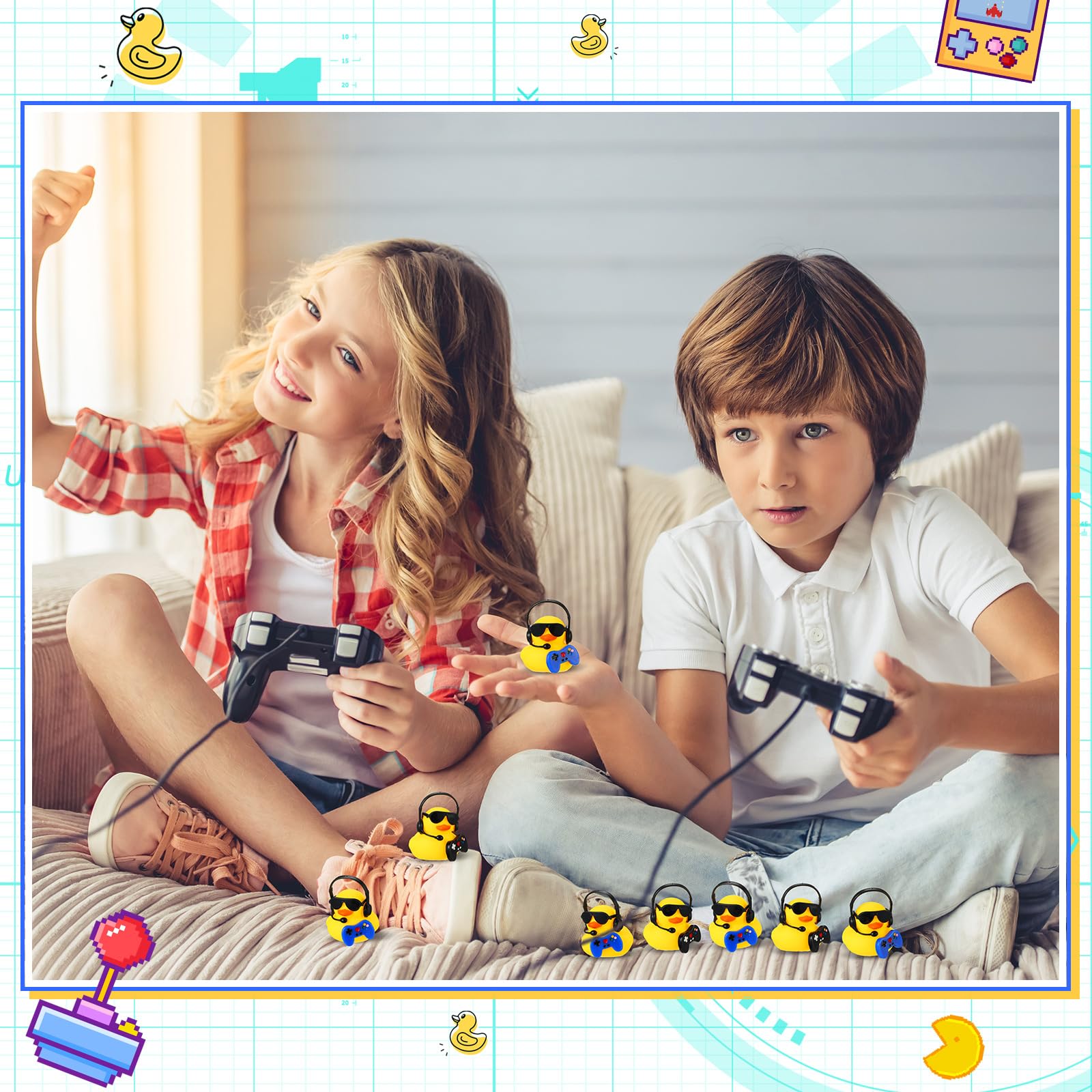 1 Set Video Game Party Favors  - Rubber Duck Bath recension och pris