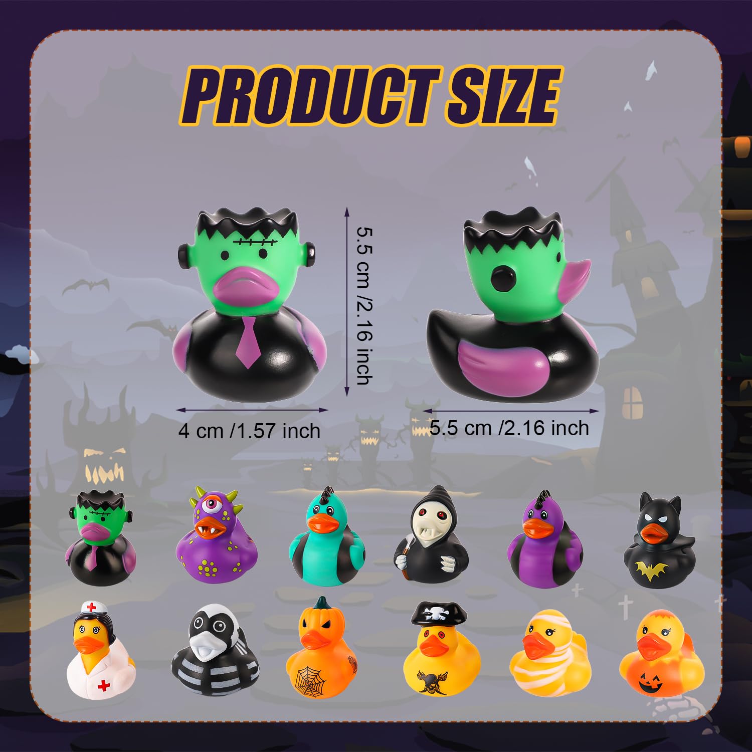 50/100PCS Halloween Rubber Duc - Rubber Duck Bath recension och pris