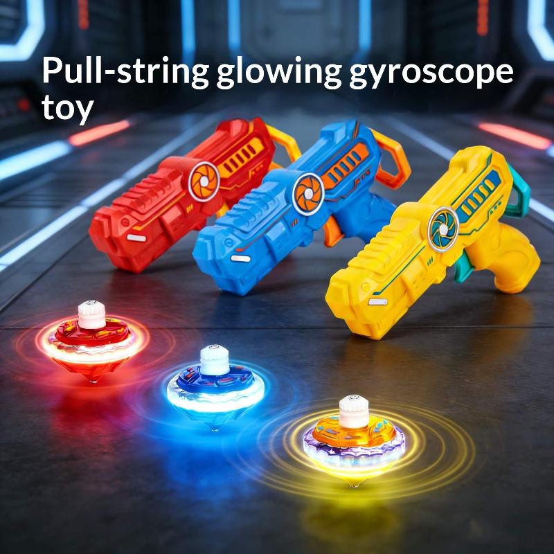 【BS】1 Set Alloy Lighting Gyro  - Spin Top Gyro Toy recension och pris