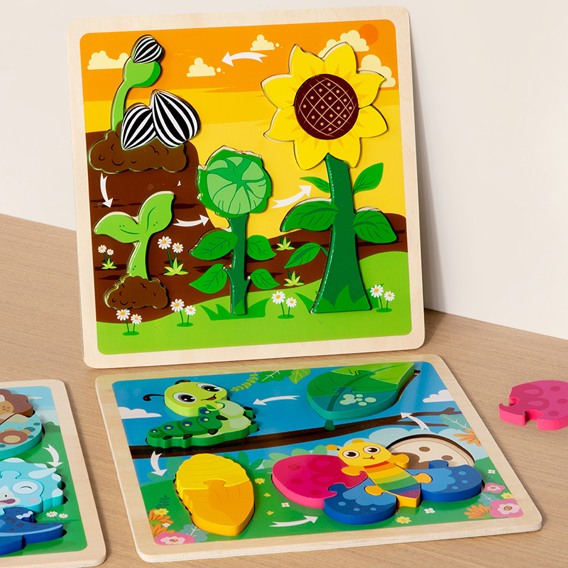 Baby Toy Wooden 3D Puzzle Toys - Kids Toys Cycle recension och pris