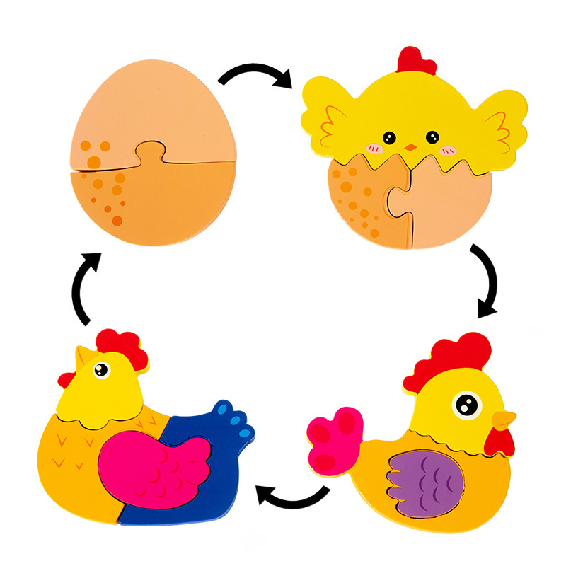 Baby Toy Wooden 3D Puzzle Toys - Kids Toys Cycle recension och pris