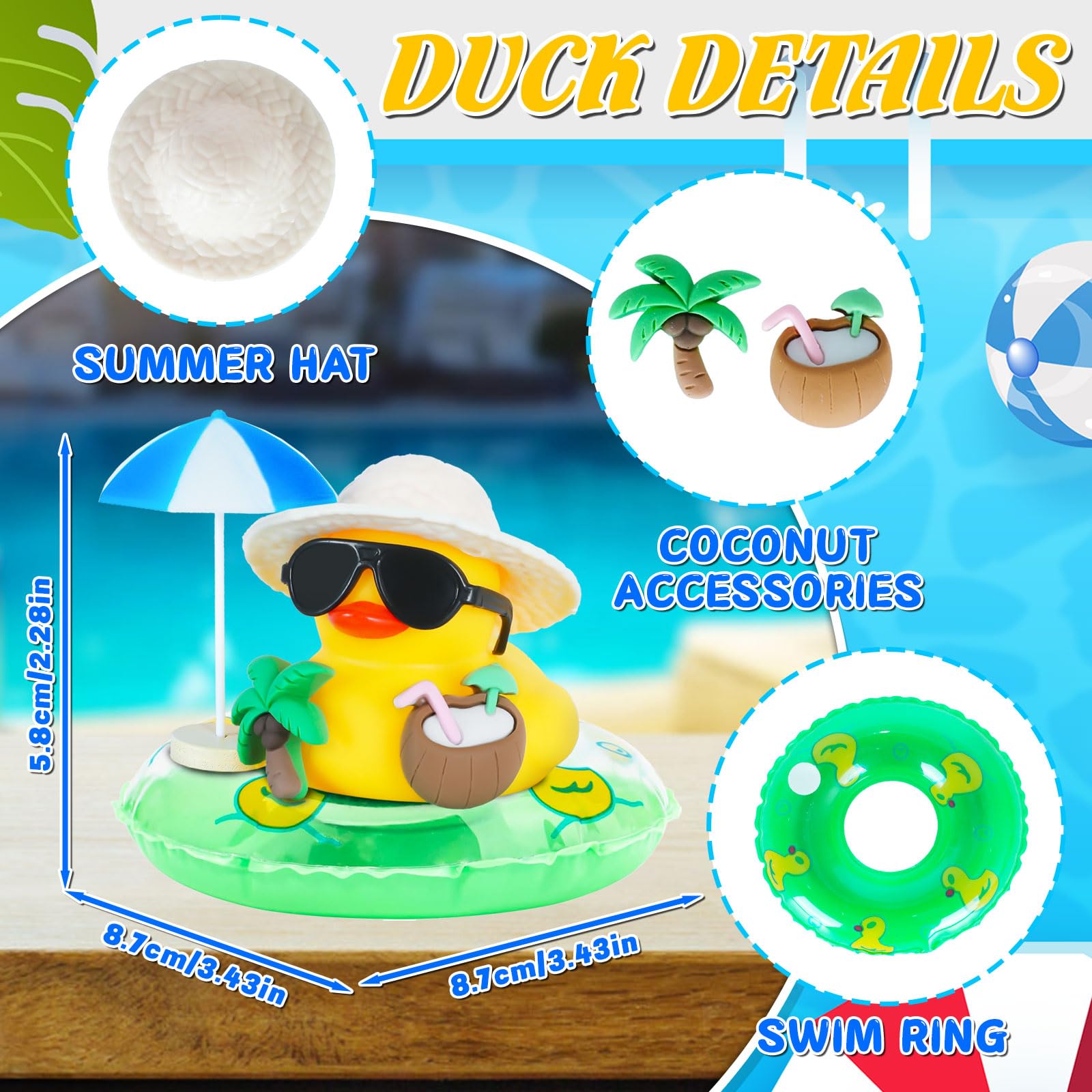 Rubber Duck Car Ornaments Sque - Rubber Duck Bath recension och pris