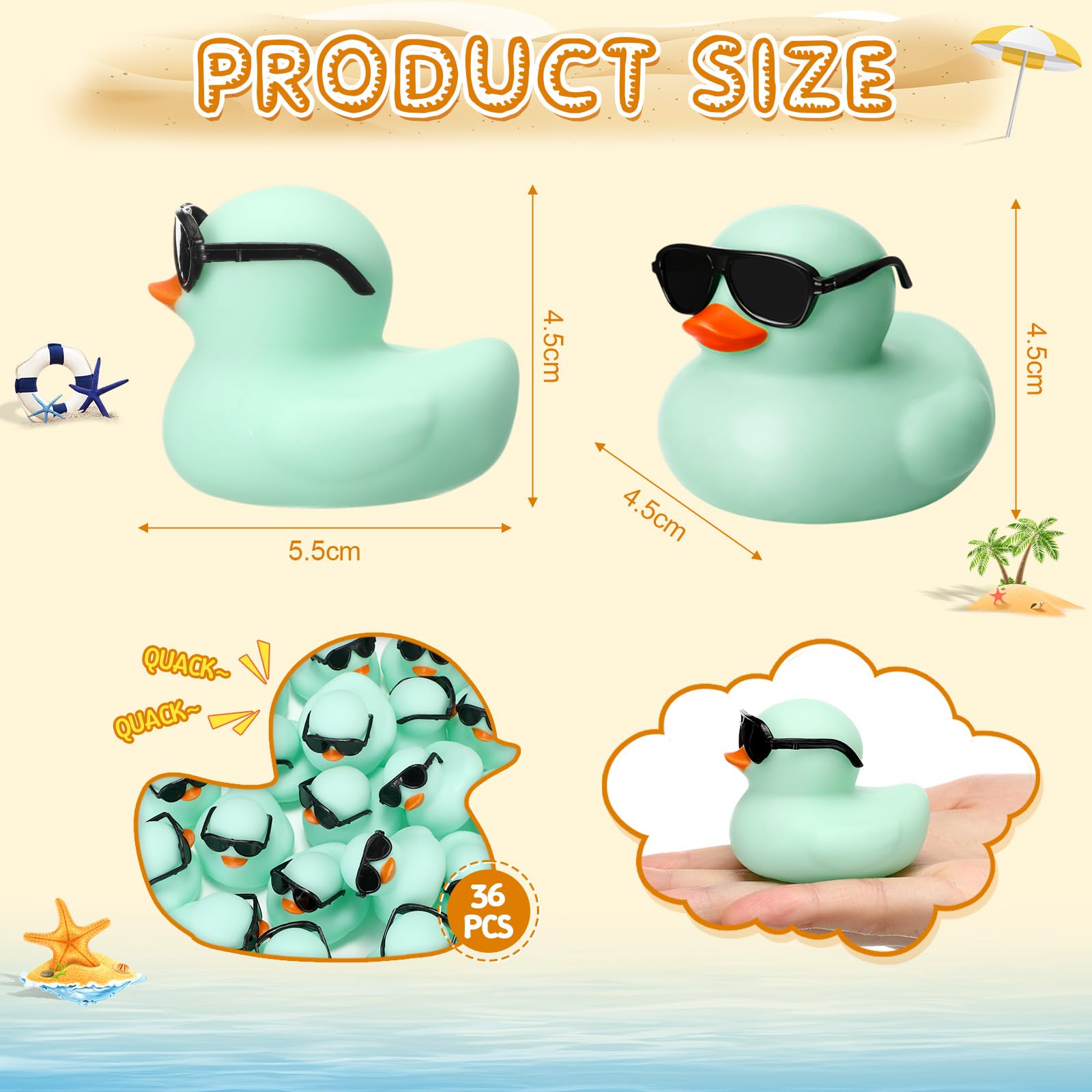 10-100PCS Green Mini Rubber Du - Rubber Duck Bath recension och pris