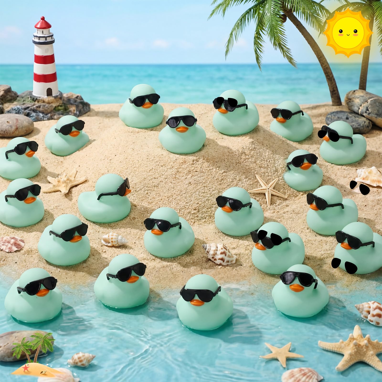 10-100PCS Green Mini Rubber Du - Rubber Duck Bath recension och pris